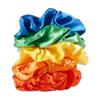 Hadley Wren Women's Scrunchie Collection, 5 Piece Set, Satin Rainbow, One Size view 1