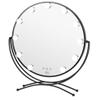 11 Bulb Round Mirror (Black) view 1