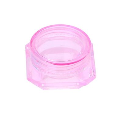 Home Spare Empty PET Bottles Travel Cosmetic Empty Jar Pot Eyeshadow Makeup Face Cream Lip Balm Container Box Lotion Bottle Sample Box 2g/3g/5g (Color : Pink, Specifications : 5g)