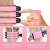 Broteen Hair Curling Iron, 3 Barrel Curling Iron Wand 1 Inch Crimper Hair Iron 25mm Waver Iron Temperature Adjustable Heat Up Quickly Last Long Mermaid Hair Waver Iron Pink view 2