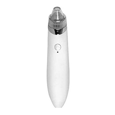 SMSOM Blackhead Remover Vacuum Pore Cleaner, Electric Blackhead Vacuum Suction Devices, USB Rechargeable, Acne Blackhead Extractor Tool Kit, for Women Men Skin (Color : White)