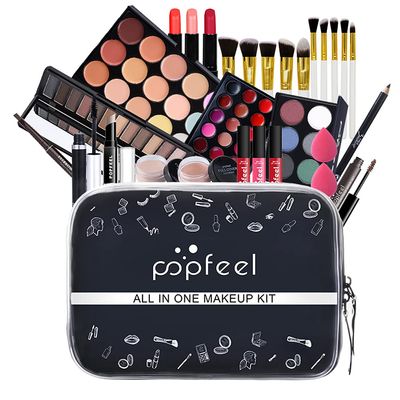 Creamoon All in One Multipurpose Makeup Kit for Women Full Kit, Beauty Kit Include Lipstick Set Eye Shadow Eyebrow Pencil Lip Gloss Cosmetic Brush Eye Makeup(20 Pcs)(993A4LV6O12NG1150X3Q1PQ8)