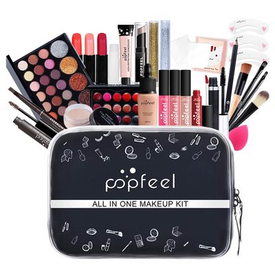 Creamoon All in One Makeup Gift Kit, Multipurpose Makeup Kit for Women Full Kit, Beauty Kit Include Eye Shadow Lipstick Set Face Makeup Makeup Tools Mascara Eyeliner Cosmetic Brush (27 Pcs)