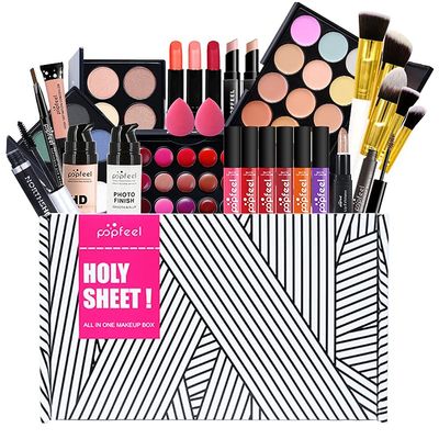 Creamoon All in One Makeup Gift Kit, Multipurpose Makeup Kit for Women Full Kit, Beauty Kit Include Lipstick Set Eye Shadow Eyebrow Pencil Lip Gloss Cosmetic Brush Eye Makeup(29 Pcs)