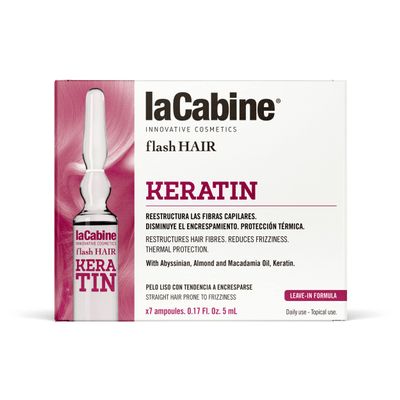 La Cabine Flash Hair Keratin 7 Ampoules of 5 ml