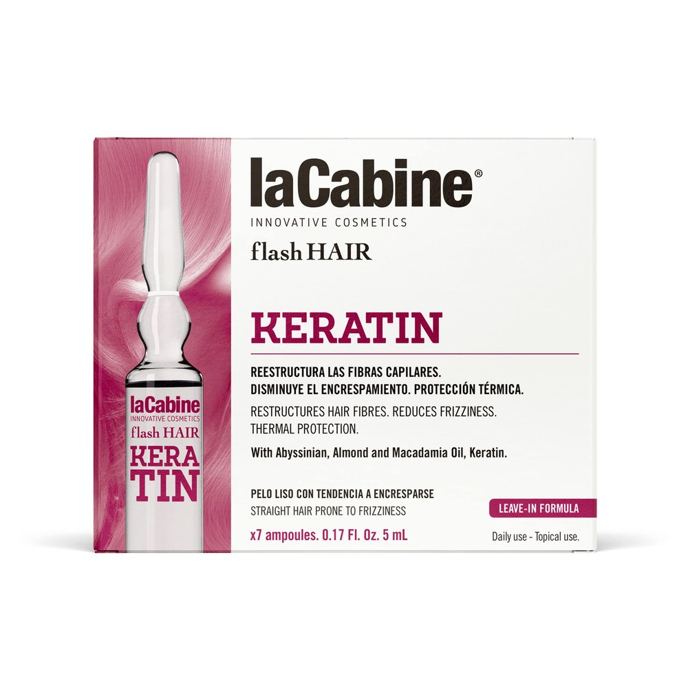 La Cabine Flash Hair Keratin 7 Ampoules of 5 ml