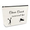 Cheer Coach Gift Cheerleading Makeup Bag Thank You Appreciation Gift for Cheer Teacher Cheerleader Cosmetic Bags Christmas Thanksgiving Graduation Gifts for Cheerleading Coach Travel Makeup Pouch view 1