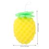 Healifty Body Scrubber Sponge Cartoon Pineapple Shaped Exfoliating Bath Sponge Loofah Bath Spa Puff Scrubber Ball Towel Shower for view 2