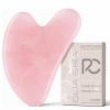 Rena Chris Gua Sha Facial Tools: Rose Quartz Guasha Tool for Face Acupuncture Therapy, Facial Massager for Jawline Sculpting and Puffiness Reducing (Pink) view 1
