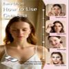 Rena Chris Gua Sha Facial Tools: Rose Quartz Guasha Tool for Face Acupuncture Therapy, Facial Massager for Jawline Sculpting and Puffiness Reducing (Pink) view 4