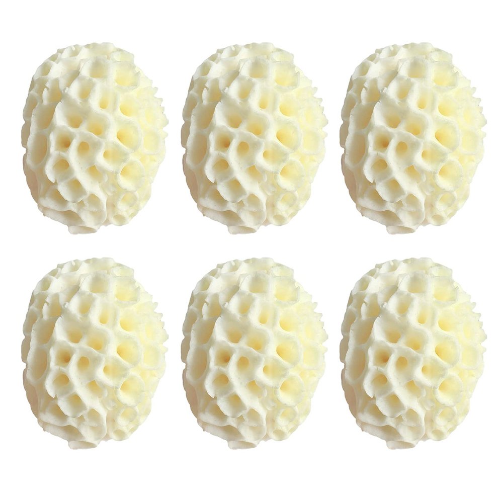 6Pcs Bath Honeycomb Sponge Large Natural Sea Sponges Soft Body Face Cleaning Sponge Exfoliating Shower Sponges for Adults Kids