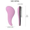 Large Ergonomic Brush, Gentle Detangling, Detangler Hair Brush for All Hair Types, Wet or Dry Hair (Lavender Pink) view 2