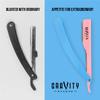 GRAVITY RAZORS Professional Straight Razor Kit  Ultra Exposure, Includes 10 Premium Blades, 2mm Exposed, Cotton Candy view 2