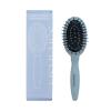 KISMETICS - Gentle Detangling Travel Brush, Small Size Paddle Brush with a Pouch, Nylon Pins on Soft Cushion with Ball Tips view 1