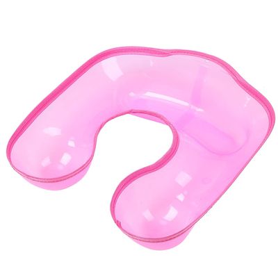 Hair Dyeing Tray, Salon Hairdressing Neck Tray Hair Coloring Shoulder Support Cover Barber Hair Perming Container Hair Dyeing Shoulder Tray, Shoulder Neck Tray Hair Salon for Barbershop(Rose Red)