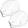 2 Pieces Makeup Mixing Palette Makeup Mixing Tray Acrylic Foundation Palette Clear Eyeshadow Hand Cosmetic Foundation Dish Handheld for Blending view 1