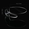 2 Pieces Makeup Mixing Palette Makeup Mixing Tray Acrylic Foundation Palette Clear Eyeshadow Hand Cosmetic Foundation Dish Handheld for Blending view 2