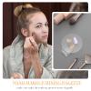 2 Pieces Makeup Mixing Palette Makeup Mixing Tray Acrylic Foundation Palette Clear Eyeshadow Hand Cosmetic Foundation Dish Handheld for Blending view 3