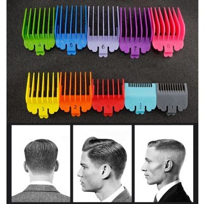 Barber shop styling accessories 10pcs Haircut Positioning Comb Limit Comb Replacement Caliper for WAHL Hair Clipper Wig Accessories Hair Salon Tool Accessories Wear-resistant and can be used for a lon