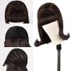 LONAI Retro Brown Wig 50s 60s 70s Wig with Bangs for Women Synthetic Hair for Halloween Costume Party view 3