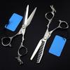 Hair Cutting Scissors, Professional japan 440c 9cr13 6 inch dragon hair scissors cutting barber haircut thinning shears hairdressing scissors set BY ZZYY (Color : Set) view 1
