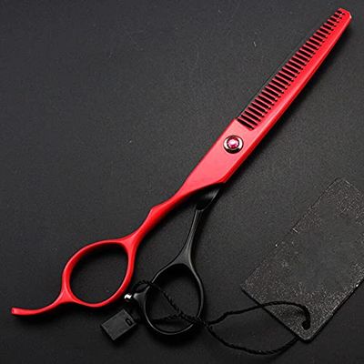 Hair Cutting Scissors, Professional Left hand japan 440c 6 inch cut hair scissors set cutting barber tools thinning shears hairdressing scissors BY ZZYY (Color : Thinning)