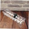 Beaupretty Rectangular Plastic Guide Comb Organizer 2Pcs Universal 10 Grid Base Electric Hair Clipper Comb Storage Organizer Guide Comb Storage Case Container Box for Barbershop view 4