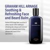 Graham Hill Arnage Soothing & Refreshing Face and Beard Balm for Men, 200ml - Men's Face Moisturizer, Vegan Beard Moisturiser for Men with Panthenol, Jojoba Oil & American Cuckoo Flower view 3