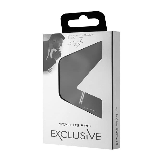 Staleks Exclusive 23 Type 1 Hook-shaped blade Cuticle Scissors (Magnolia)  Enhanced Visibility, Medium Handles