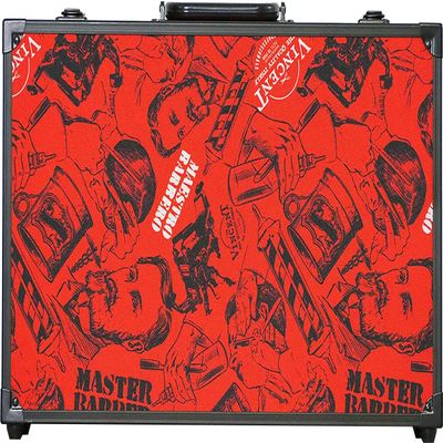 Vincent Junior Mastercase: Premium Barber, Stylist Travel Case (Nostalgic Red)