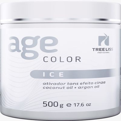 Tree Liss Matizador Ice Age Color Tree Liss 500Gr Hair Mask Toner Tinting Activate Appearance of Gray Tones to the Grey Hairs