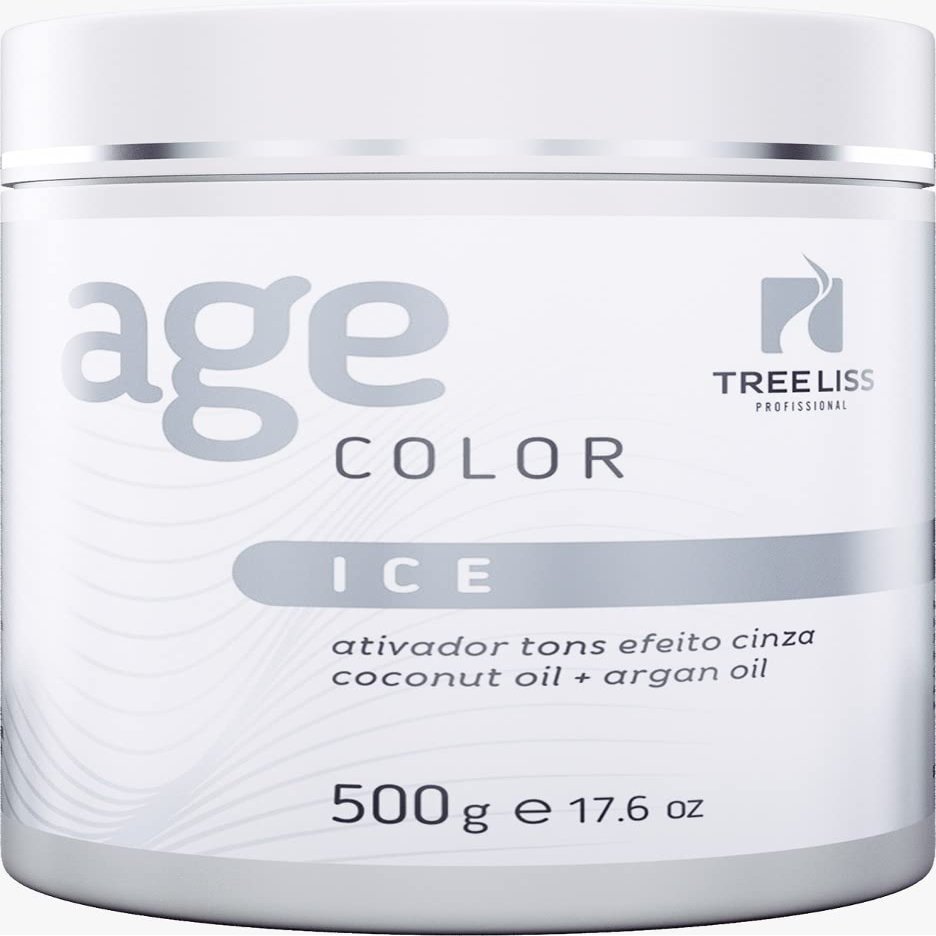 Tree Liss Matizador Ice Age Color Tree Liss 500Gr Hair Mask Toner Tinting Activate Appearance of Gray Tones to the Grey Hairs