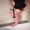 OmniShaver Extender Handle - Full Body Shaver for Men & Women with 20" Extension Holder - Adjustable & Foldable, Includes Detachable Lotion Applicator for Back, Legs, Arms, Articulating Head - Pink view 3