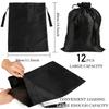 12 Pcs Large Silk Satin Bags Hair Storage Bag With Drawstring Tassel for Packaging Wigs-Bundles-Hair Extensions and Hair Tools 11.8x15.7Inch Multipurpose Large Bags view 2