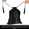 12 Pcs Large Silk Satin Bags Hair Storage Bag With Drawstring Tassel for Packaging Wigs-Bundles-Hair Extensions and Hair Tools 11.8x15.7Inch Multipurpose Large Bags view 3