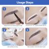 6 Pairs Eyebrow Tattoo Auxiliary Stickers, Disposable Adhesive Eyebrow Template Sticker Eyebrow Ruler Sticker Eye Makeup Aid Tools for Woman view 4