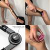 OmniShaver Extender Handle - Full Body Shaver for Men & Women with 20" Extension Holder - Adjustable & Foldable, Includes Detachable Lotion Applicator for Back, Legs, Arms, Articulating Head - Black view 4