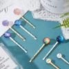 arricraft 100 Pcs Hair Pin Findings, Iron Bobby Pins with 8mm Brass Flat Round Tray, Hair Clips Bases for Diy Headwear Accessories, Silver and Golden view 2