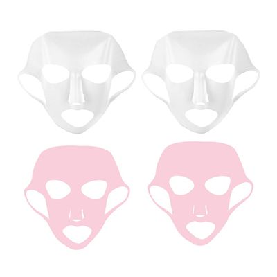 Beaupretty 4pcs Silicone Earhook Face Mask Cover for Women Non-Skid Moisturizing Mask Film for Spa and Skincare Applications