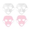 Beaupretty 4pcs Silicone Earhook Face Mask Cover for Women Non-Skid Moisturizing Mask Film for Spa and Skincare Applications view 1