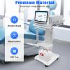 ABS Salon Mobile Cart, Professional Beauty Rolling Trolley Cart Salon Equipment Spa Service Instrument Hairdressing Storage Tray Trolley, Max Load: 50kg/ 110LBs view 2