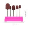 Beaupretty 5 Size Manicure Beanie Hat Set Sanding Bands for Nail Nail Art Sanding Caps Pedicure Kits Sand Head Polished Heads Display Box view 2
