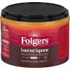 Folgers Gourmet Supreme Medium-Dark Roast Ground Coffee, 22.6 Ounce Canister view 1