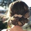 Yheakne Rhinestone Wedding Hair Clip Barrette Gold Crystal Hair Barrette Shine Bride Headpieces Decorative Headwear Crystal Hair Clip Comb Bridal Hair Accessories for Women and Girls (Gold) view 2