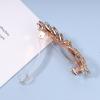 Yheakne Rhinestone Wedding Hair Clip Barrette Gold Crystal Hair Barrette Shine Bride Headpieces Decorative Headwear Crystal Hair Clip Comb Bridal Hair Accessories for Women and Girls (Gold) view 4