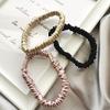 100% Pure Mulberry Silk Scrunchies for Women and Girls - Charmeuse 19 Momme Silk Hair Ties for Sleeping and Curly Hair view 3