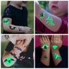 NC 1pc Halloween Tattoo Stickers Luminous Temporary Waterproof Bat Stickers for Face Arm Funny Atmosphere Halloween Tattoo Sticker view 2