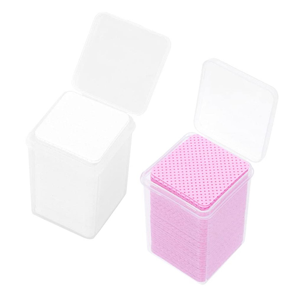 Beaupretty 2 Boxes Eyelash Cleaning Pads Cleaning Rags Cotton Pads Eyelash Extension Nail Removal Pad Cotton Wipe Grafting Supply Cleaning Wipe Squeegee