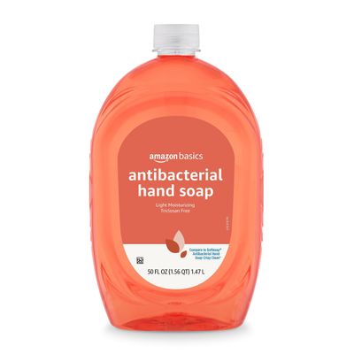 Amazon Basics Liquid Hand Soap Refill, Light Moisturizing, Triclosan-Free, Citrus, 50 Fl Oz (Pack of 1) (Previously Solimo)