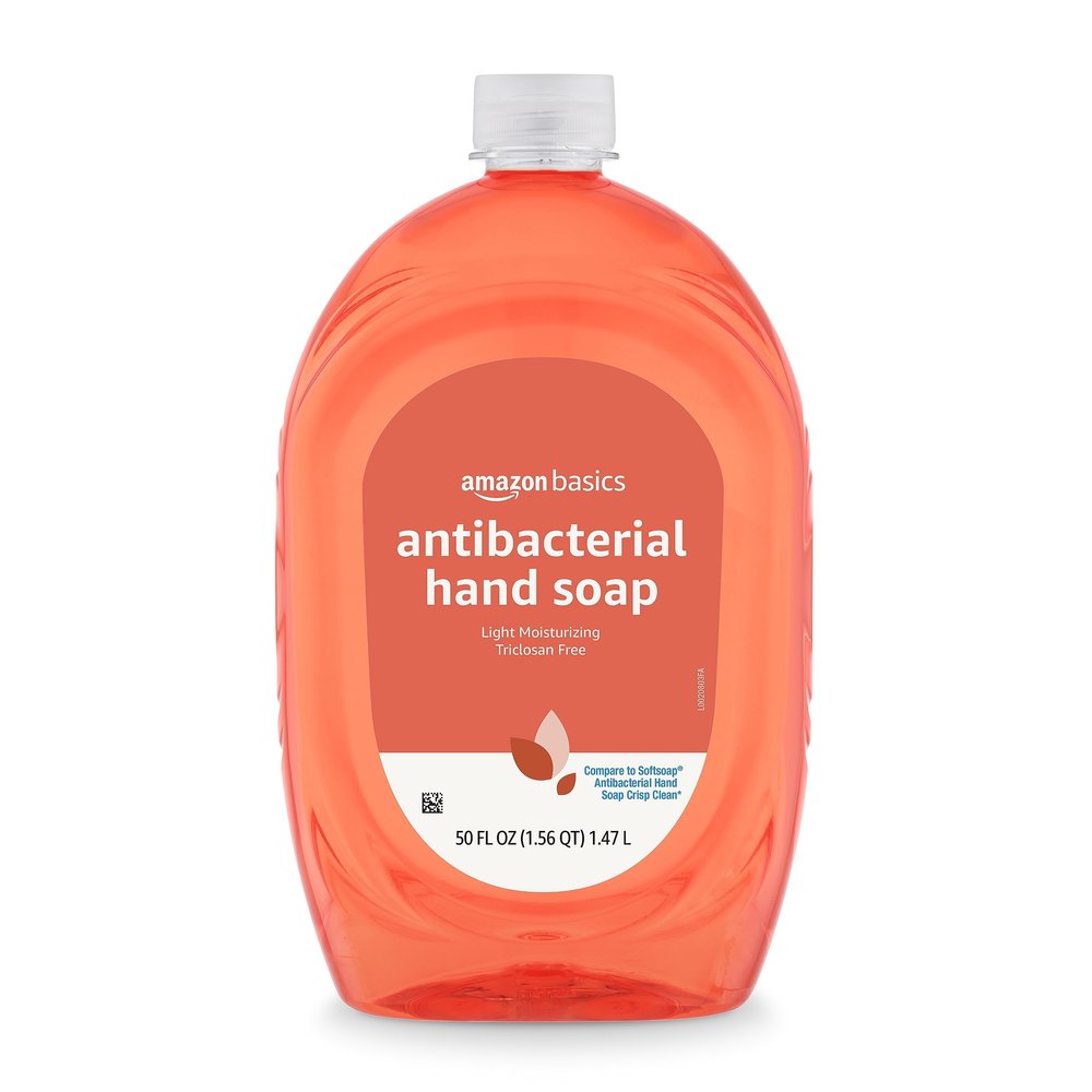 Amazon Basics Liquid Hand Soap Refill, Light Moisturizing, Triclosan-Free, Citrus, 50 Fl Oz (Pack of 1) (Previously Solimo)